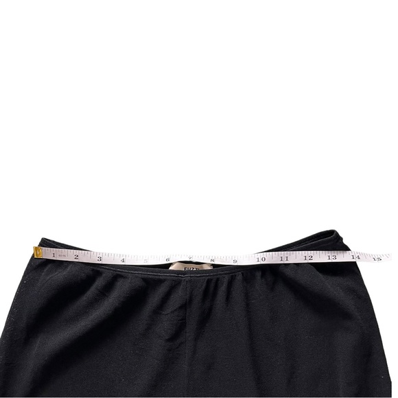 Jean Paul Gaultier Fuzzi Wide Leg Black Pants High Rise Size XL - Picture 8 of 12